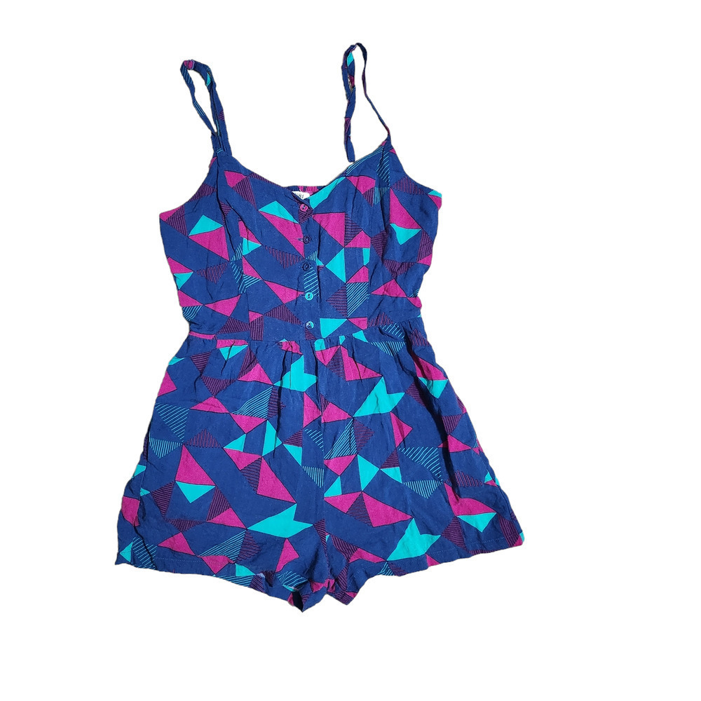 I love H81 romper jumpsuit blue , green sz S